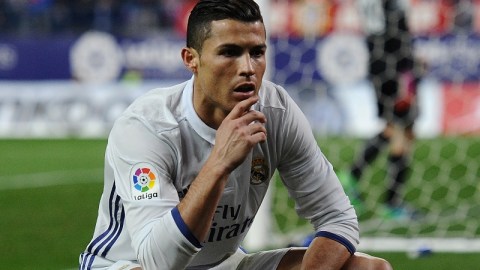 El nuevo festejo de Cristiano Ronaldo hizo las delicias de las redes.