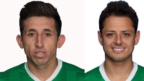 Hector Herrera, Chicharito y Raul Jimenez