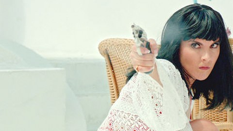 Kate del Castillo en una escena de la telenovela "Dueños del Paraíso"