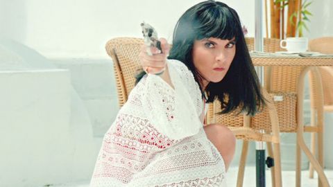 Kate del Castillo en una escena de la telenovela "Dueños del Paraíso"