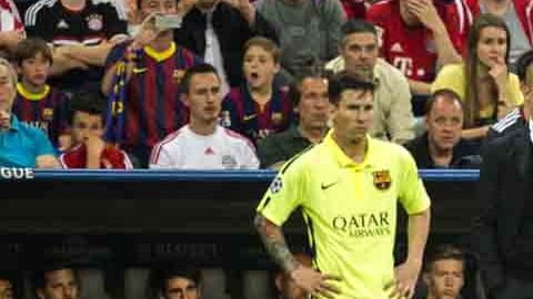 Lionel Messi y Pep Guardiola