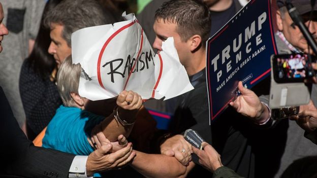 La campaña de Donald Trump estuvo marcada por acusaciones de racismo. Getty