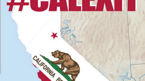 Campaña de #Calexit en Twitter.