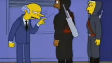Escena de otro polémico capítulo de Los Simpson.