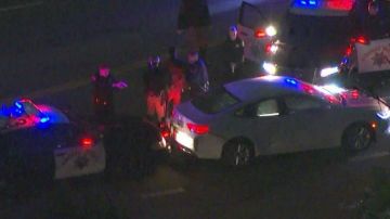 El hombre entabló una persecución policial tras conducir por el costado de una autopista en Sur Los Ángeles.