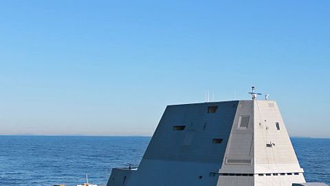 Largest U.S. Destroyer Out For Trials