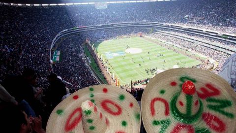 El imponente Estadio Azteca.