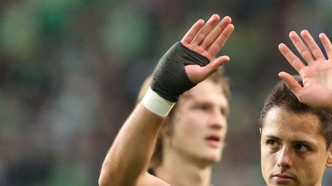 Javier 'Chicharito' Hernández no tuvo suerte en su último partido de 2016.