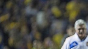 Gignac celebró de forma especial su gol.