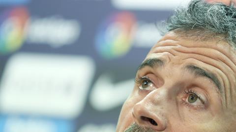 Luis Enrique, tecnico del Barcelona