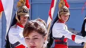 Amridis (al centro de la imagen) acudió a presentar sus credenciales al presidente Michel Temer en mayo de 2016.  Getty Images