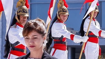 Amridis (al centro de la imagen) acudió a presentar sus credenciales al presidente Michel Temer en mayo de 2016.  Getty Images