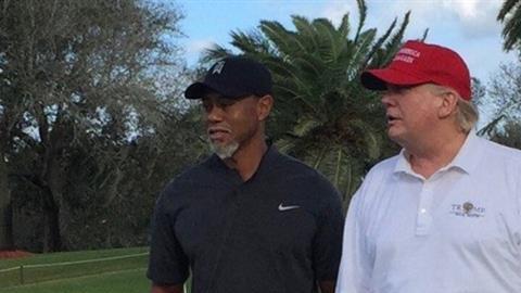 Tiger Woods y Donald Trump