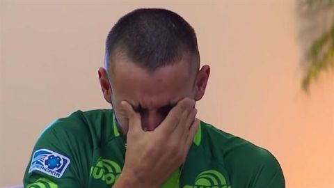 Ruschel se emocionó durante na entrevista.