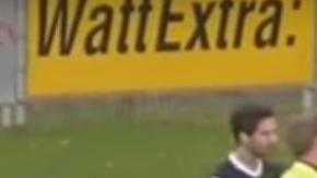 La polémica jugada entre el Bocholt y el SF Baumberg en la Oberliga.