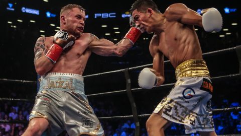 Carl Frampton y Leo Santa Cruz se dieron con todo en su primera pelea.