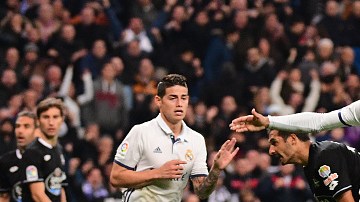 Mariano jugó apenas su tercer encuentro en la liga española, aunque ninguno de titular, y hoy anotó su primer tanto frente al Deportivo.