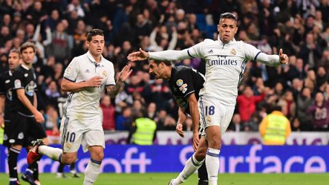 Mariano jugó apenas su tercer encuentro en la liga española, aunque ninguno de titular, y hoy anotó su primer tanto frente al Deportivo.