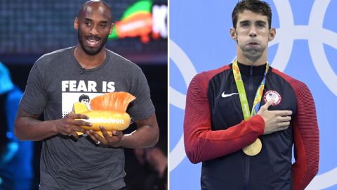 Kobe bryant y Michael Phelps