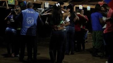 El baile ocurrió en un campamento de desarme de las FARC.