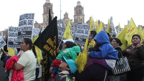 Protestas contra el gasolinazo.