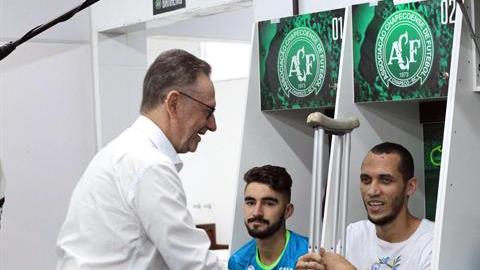 El Chapecoense se recupera de su tragedia.