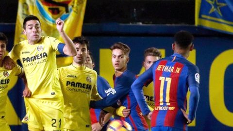 Lionel Messi y su toque mágico ante el Villarreal.