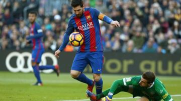 Messi le anota a Las Palmas