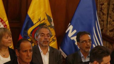 Representantes del gobierno de Colombia y Guerrilla del ELN. EFE
