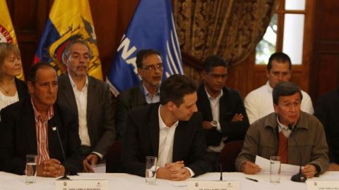 Representantes del gobierno de Colombia y Guerrilla del ELN. EFE