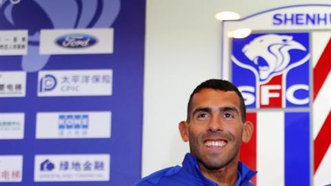 Carlos Tevez en el Shanghai Shenhua