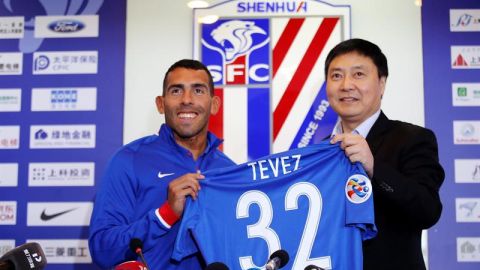 Carlos Tevez en el Shanghai Shenhua