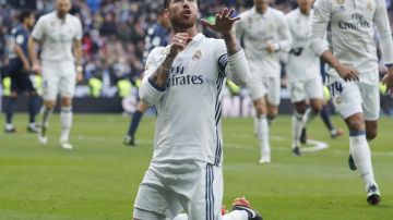 Sergio Ramos celebra sus goles