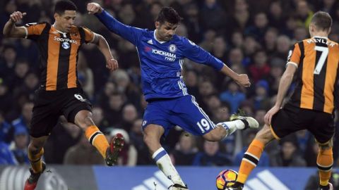 Diego Costa quedó fuera de Champions, al menos con el Chelsea.