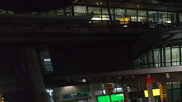 Manifestaciones en el aeropuerto JFK en Nueva York.