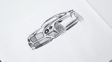 Boceto del Bentley Continental Superports