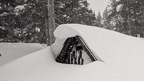 La estación de Mammoth Mountain ha recibido un máximo histórico de nieve durante este mes de enero.