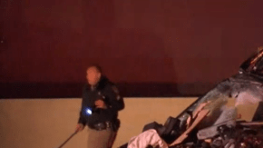 La colisión sobre la autopista 5 en Arleta provocó la muerte de un conductor.