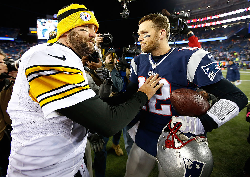 "Big Ben" y Brady, dos grandes figuras en la historia de la NFL.