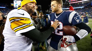 "Big Ben" y Brady, dos grandes figuras en la historia de la NFL.
