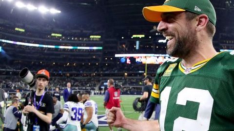 Aaron Rodgers, QB de los Green Bay Packers.