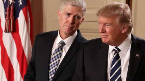 Donald Trump nomina a Neil Gorsuch al Tribunal Supremo.