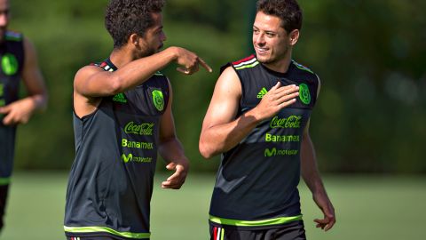 Giovani Dos Santos y Chicharito