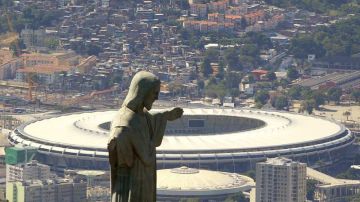 El legendario estadio Maracaná en Río de Janeiro fue presa de la delincuencia.