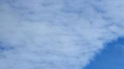 Esta formación de nubes es una rareza, pero se dejó ver el sábado en el sur de California.