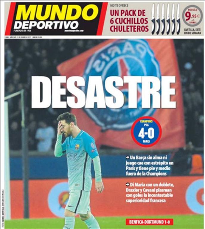Tapa del diario Mundo Deportivo