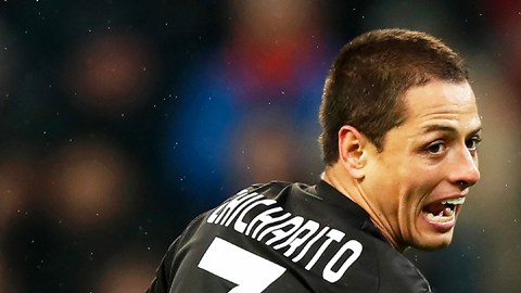 Chicharito llegó a 47 partidos en Champions League
