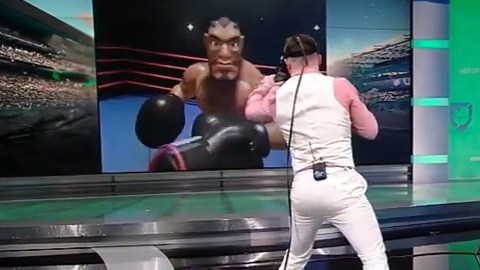 Ambos peleadores se enfrentaron a un rival virtual