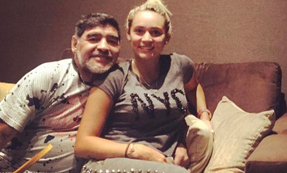 Diego Maradona y Rocío Oliva.