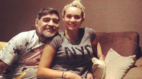 Diego Maradona y Rocío Oliva.